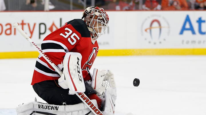 Watch: Devils’ Cory Schneider makes trio of saves vs. Rangers