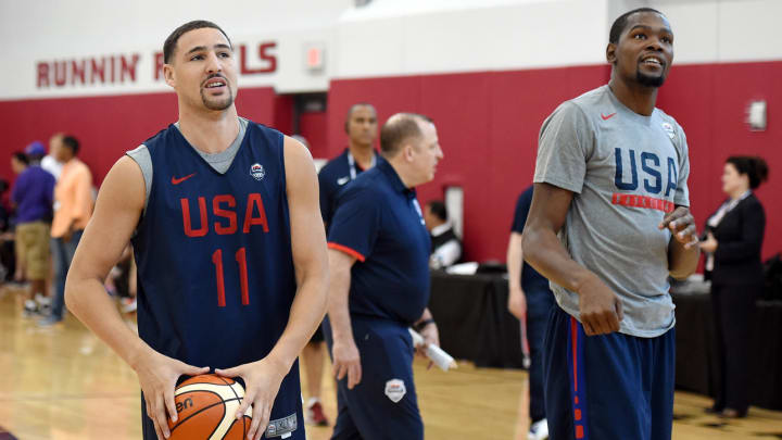 Klay Thompson isn’t worried about sharing the ball with Kevin Durant
