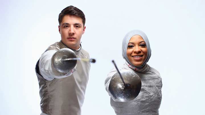Alex Massialas and Ibtihaj Muhammad