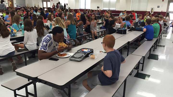 Florida boy says lunch with Travis Rudolph was like sitting on a rainbow