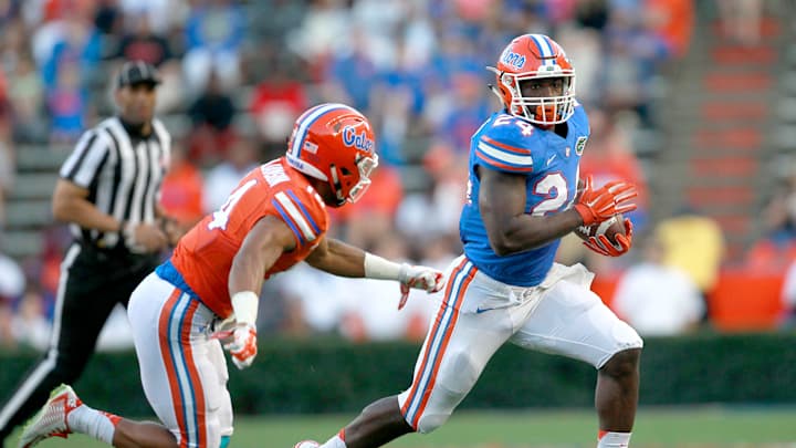 Florida's Thompson sets lofty goal: 1,000 yards in 7 games Florida's Thompson sets lofty goal: 1,000 yards in 7 games