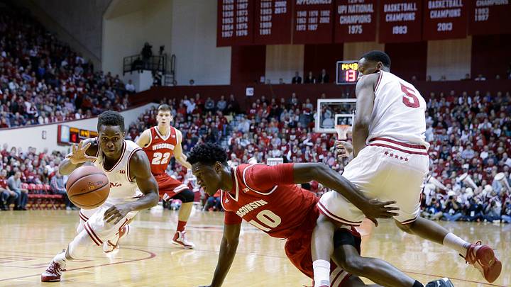 Ferrell helps Hoosiers get past struggling Wisconsin 59-58