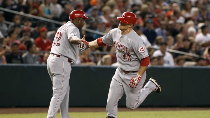 DeSclafani throws 4-hitter; Schebler, Reds beat D'backs 13-0