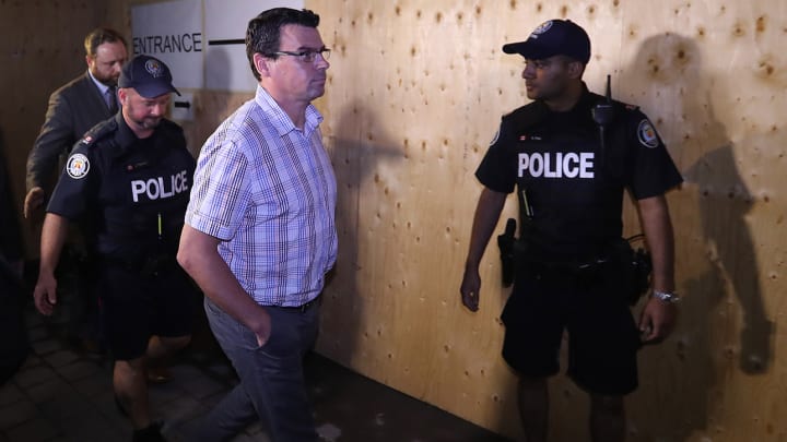 Suspect in beer tossing no longer works for media company