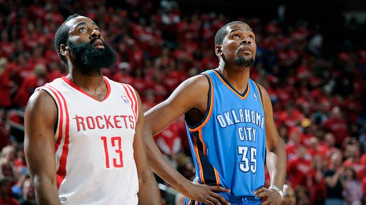 Report: James Harden will lead effort to recruit Kevin Durant to Houston
