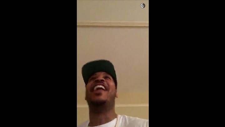 Watch: Joyous Carmelo Anthony celebrates Syracuse win in Snapchat story