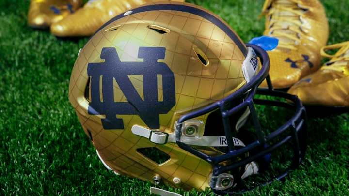 Notre Dame showed up to a recruit’s house in a tractor trailer