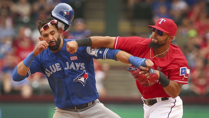 Odor suspended for 8 games and Bautista for 1 for brawl
