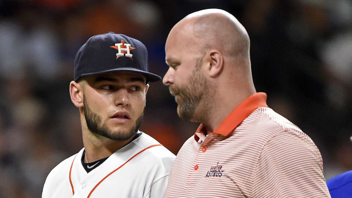 Astros place McCullers on DL because of mild elbow sprain