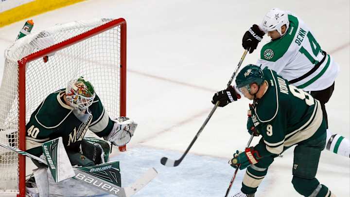 Spezza's skate lifts Stars past Wild 3-2 in Game 4 Spezza's skate lifts Stars past Wild 3-2 in Game 4