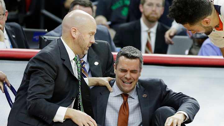 UVa routs Hampton 81-45 after Bennett collapses, returns