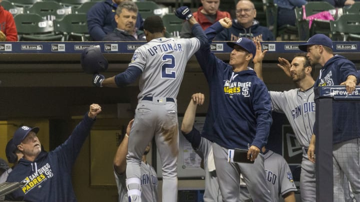 Shields strong, Upton homers and Padres beat Brewers 3-0
