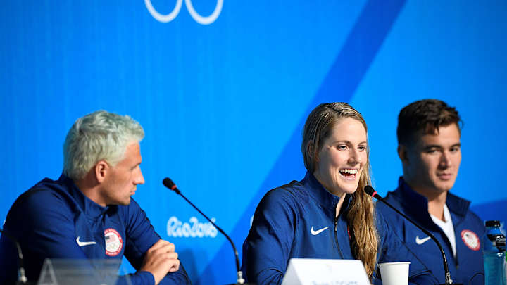 Katie Ledecky, Michael Phelps star in USA swim carpool karaoke