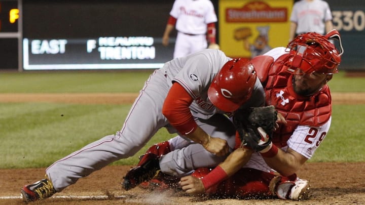 Watch: Phillies’ Tyler Goeddel throws out tying runner to end game