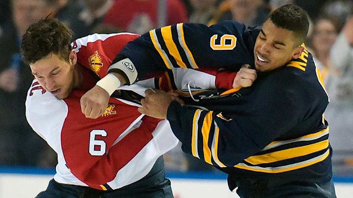 Watch: Sabres’ Kane, Panthers’ Petrovic fight three times