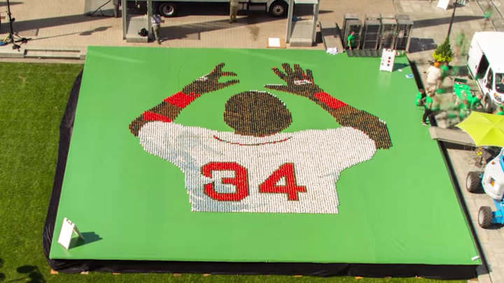 Check out this David Ortiz mosaic made from 10,000 donuts Check out this David Ortiz mosaic made from 10,000 donuts