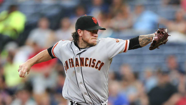 Peavy almost perfect through 7 as Giants blank Braves 4-0 Peavy almost perfect through 7 as Giants blank Braves 4-0