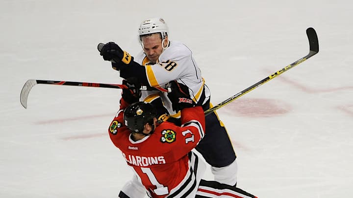 Jarnkrok scores in 3rd as Predators top Blackhawks 3-1