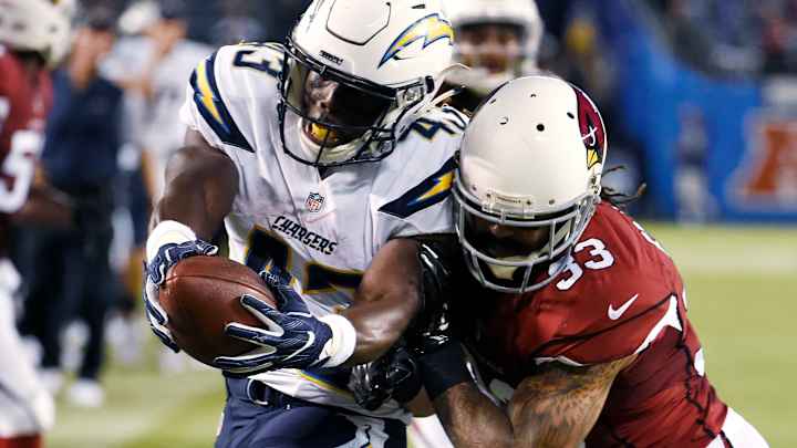 Chargers RB Branden Oliver injures Achilles vs. Vikings