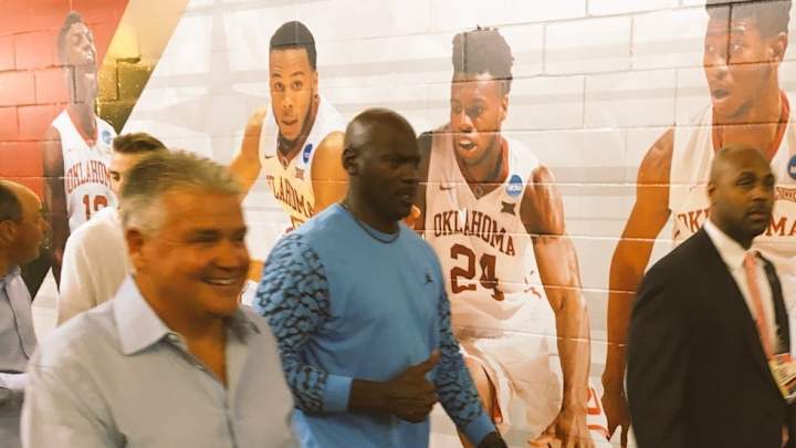 Photos: Michael Jordan is at the national championship game