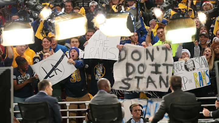 St. Louis fans sue Rams over L.A. move, tickets and merch sales St. Louis fans sue Rams over L.A. move, tickets and merch sales