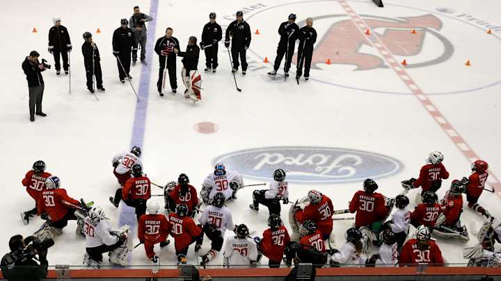 Goalie Marty Brodeur gets statue, NJ Devils jersey retired Goalie Marty Brodeur gets statue, NJ Devils jersey retired