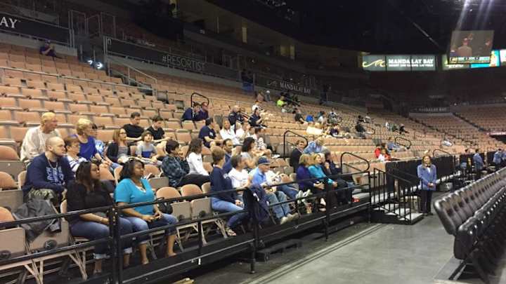 There might be 16 spectators at the Vegas 16 There might be 16 spectators at the Vegas 16