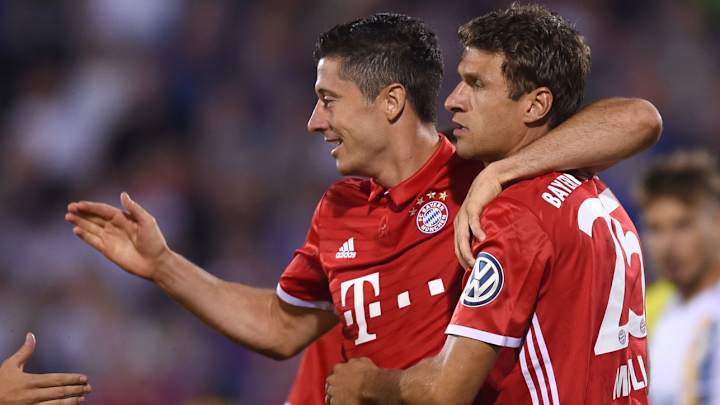 Lewandowski hat trick leads Bayern Munich over fourth-tier foe in German Cup Lewandowski hat trick leads Bayern Munich over fourth-tier foe in German Cup