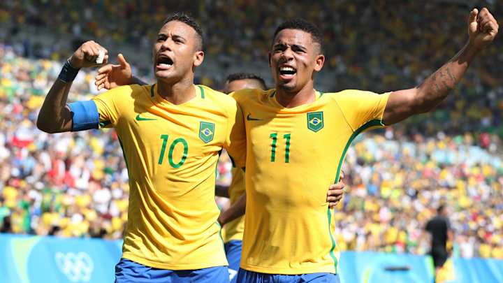 Brazil reaches gold medal game; Neymar, Gabriel Jesus lead rout of Honduras