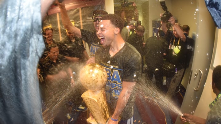 Stephen Curry hopes Cleveland locker room still smells like champagne Stephen Curry hopes Cleveland locker room still smells like champagne