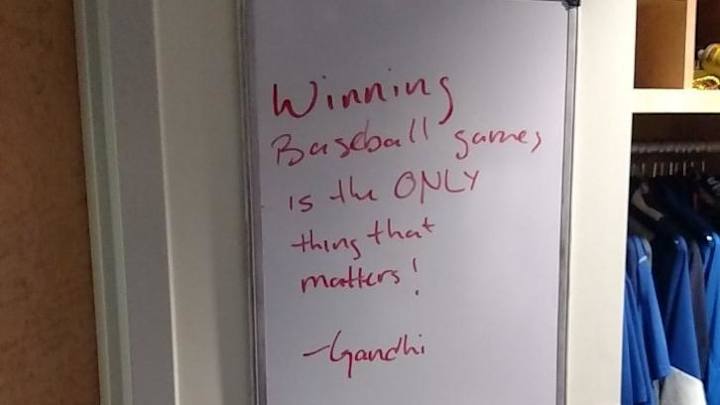There’s a slight chance the Dodgers misquoted Gandhi