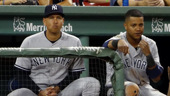 Fans in Boston chant ‘We Want A-Rod!’ as Rodriguez sits on bench