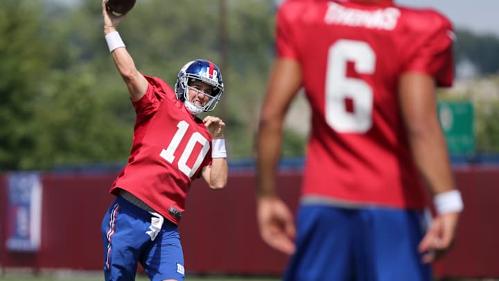 Giants won't play Eli Manning in preseason opener Giants won't play Eli Manning in preseason opener