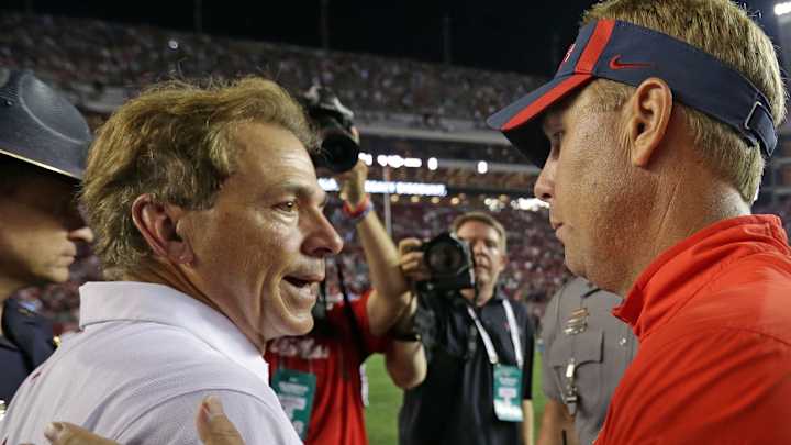 No. 19 Mississippi tries for 3 in a row vs. No. 1 Alabama