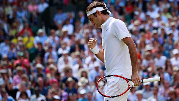 Down two sets, Federer rallies to beat Cilic in Wimbledon quarterfinals