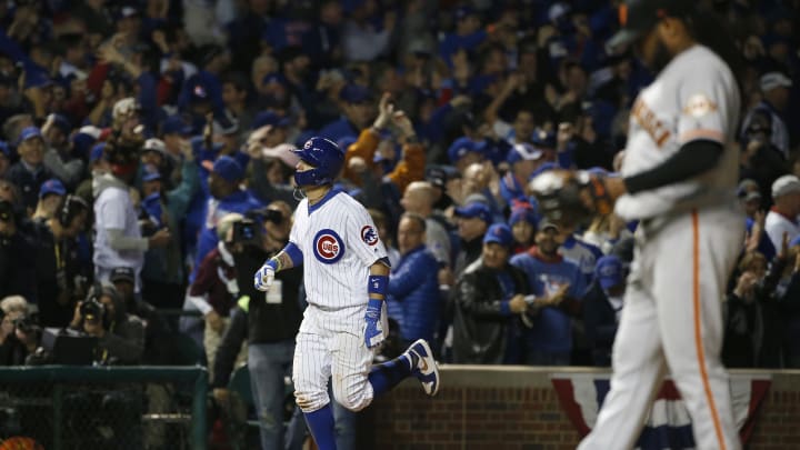 Lester, Baez help Cubs blank Giants 1-0 in NLDS opener
