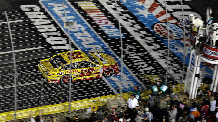 Joey Logano beats Larson in unusual All-Star race