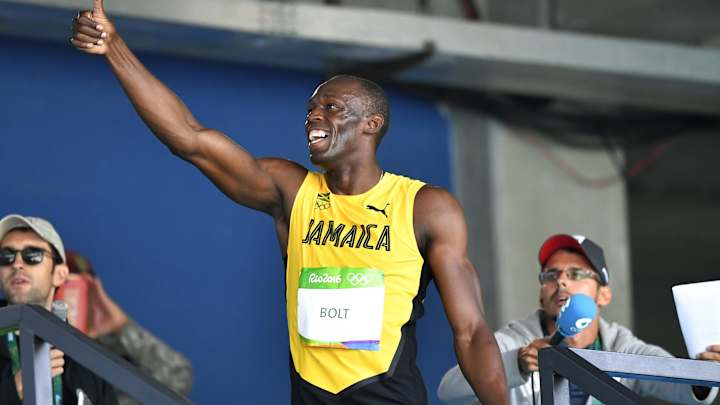 Usain Bolt makes the Olympic Stadium his stage, again