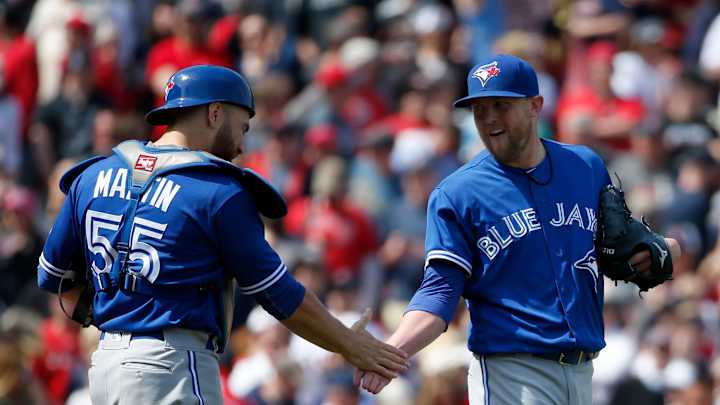 Blue Jays rally in 8th to beat Red Sox 4-3 on Patriots' Day