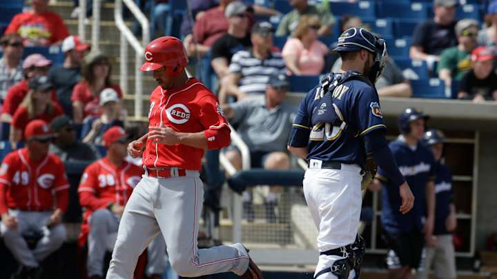 Duvall homers, drives in 4 as Reds beat Brewers