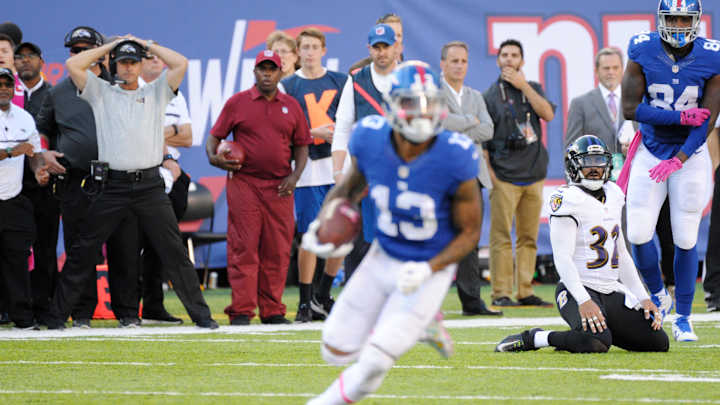 Odell Beckham Jr. misses Giants practice with hip injury Odell Beckham Jr. misses Giants practice with hip injury