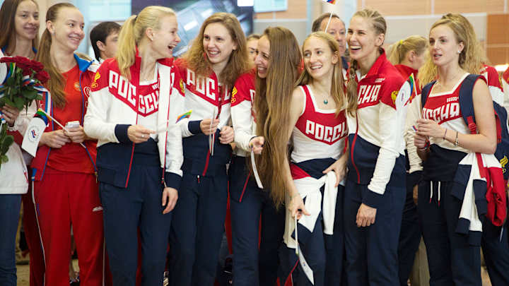 Russia's depleted Olympic team heads for Rio de Janeiro