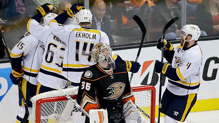 Forsberg’s game-winner helps Predators outlast Ducks in Game 1