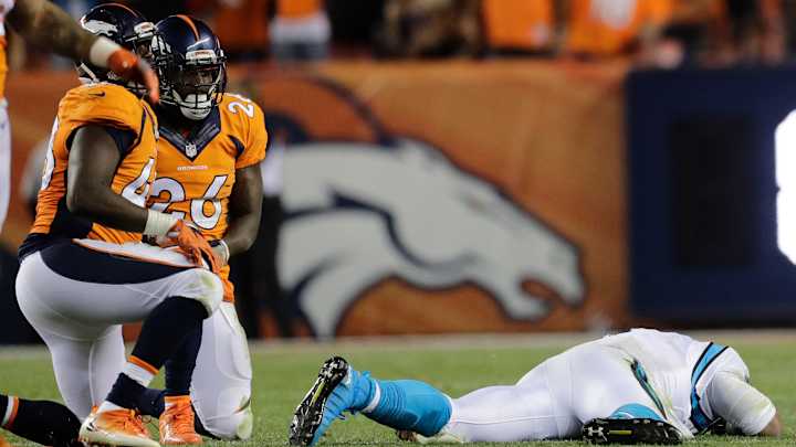 Report: Broncos' Stewart, Marshall fined for Cam Newton hits