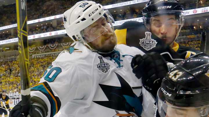 Sharks hope return home turns tide in final vs. Penguins
