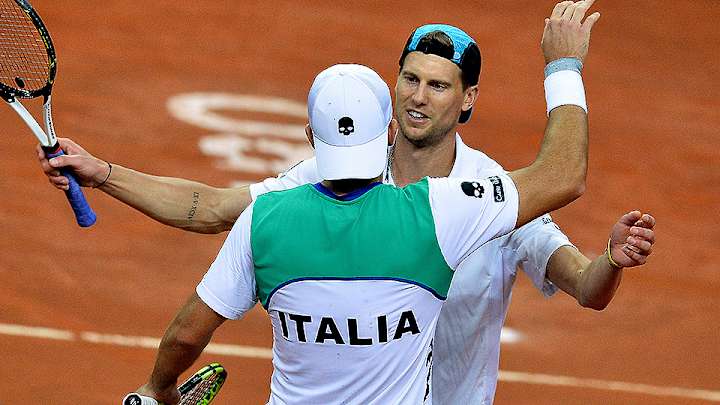 Italy through to Davis Cup quarters, 3-0 up vs. Switzerland