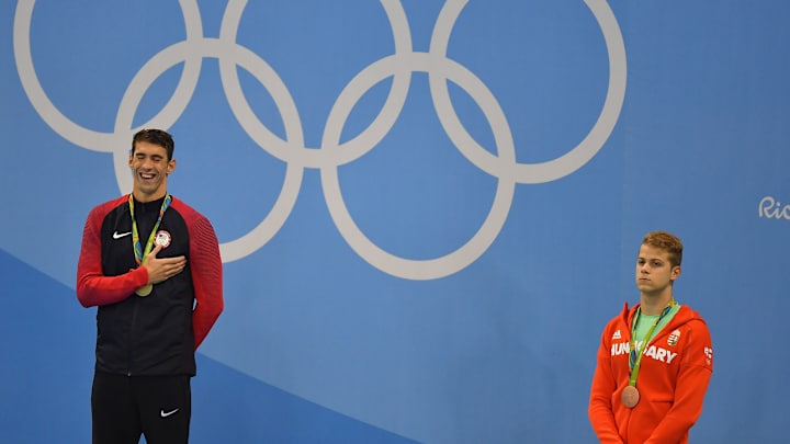 Michael Phelps explains why he laughed during the National Anthem