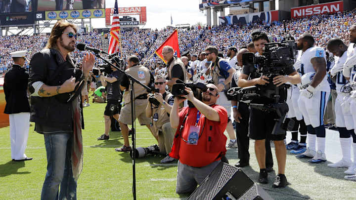 Trio of Titans raised fists in protest after anthem ended