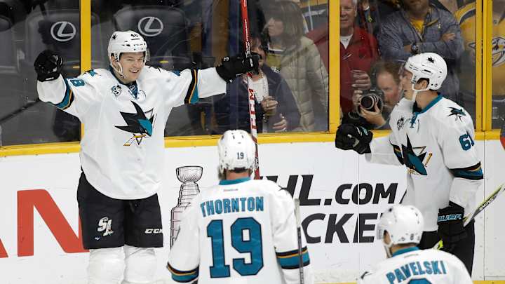 Couture lifts Sharks to 3-2 shootout win over Predators