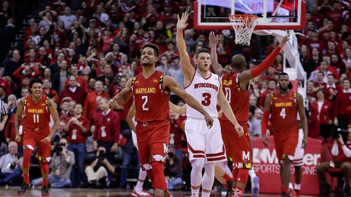 Trimble's deep 3 with 1.2 seconds left lifts No. 3 Maryland Trimble's deep 3 with 1.2 seconds left lifts No. 3 Maryland